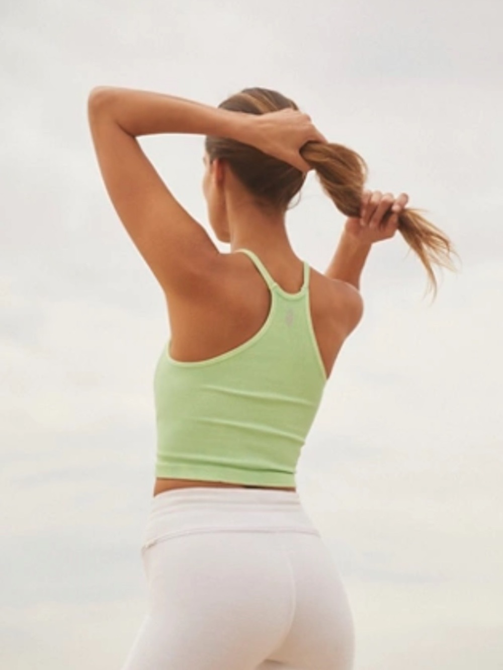 Free People Happiness Runs Long Crop Tank Top